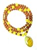 Romace Mala- Rudraksha Yellow Jade Meditation Mala Necklace Bring Love