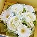 【送料無料】フラワーケーキ ≪ホワイト系≫誕生日、結婚記念日、クリスマス、発表会、お見舞いに贈るフラワーギフト