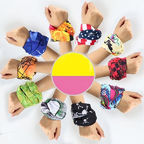 KongYiJi Outdoor Sports Cycling Magic 12-in-1 Headband Fashion Headware - Wear it as a Neck Gaiter, Bandana, Balaclava, Helmet Liner, Mask & More (Gray)