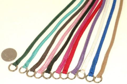 Midnight Products Parachute Weight Braided Nylon Choke / Slip Collar 14" Red