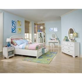 Legacy Classic Furniture Kids Laguna Beach Bedroom Collection Panel Bed with Storage Footboard - Free Shipping