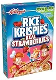 Kellogg's Rice Krispies with Real Strawberries, 10.5-Ounce Boxes  (Pack of 4)