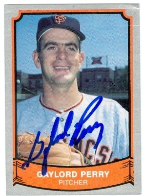 Gaylord Perry Autographed/Hand Signed MLB Baseball Card (San Francisco Giants) 1989 Pacific Baseball
