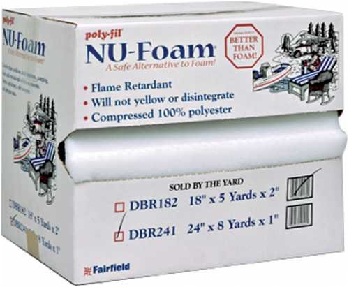 Poly-Fil Nu-Foam Rolled-18"X5Ydsx2"