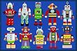 Robots Rug OLIVE KIDS 39 x 58 Area Rug