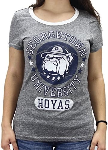 College Vault Junior Women' s NCAA Georgetown University Hoyas T-Shirt L