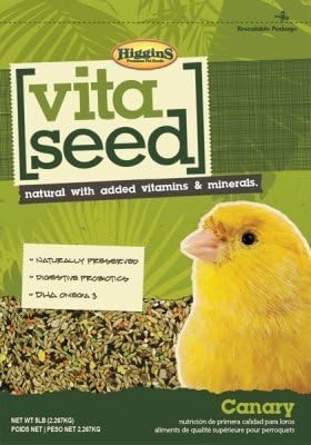 Higgins Vita Seed Natural Canary 5 Lb by Higgins Pet Food