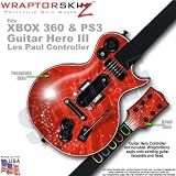 Stardust Red WraptorSkinz Skin fits XBOX 360 & PS3 Guitar Hero III Les Paul Controller (GUITAR NOT INCLUDED)