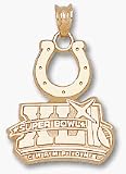 Indianapolis Colts Superbowl Xli 3/4 Charm/Pendant -14K/10K, Stainless Steel or Gold Plated