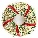 Jewelry-Austrian Crystal Christmas Reef Brooch-One Size