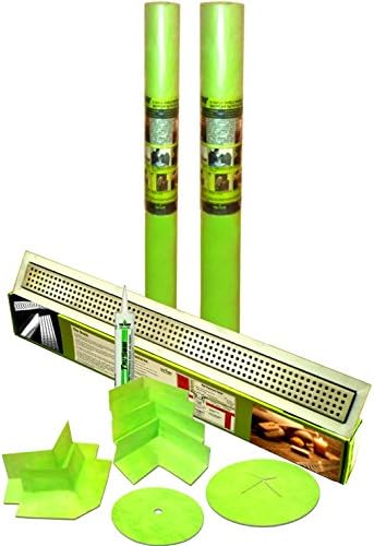165 SQFT Trugard Waterproof Shower Kit with 48" LINEAR DRAIN Classic Grate Kit - fits 60" x 60" shower