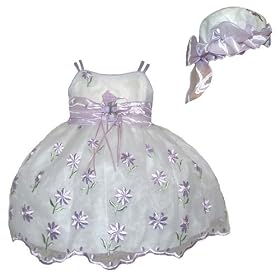 Newborn Girls Dress w/ Hat (0/3M - 18M)