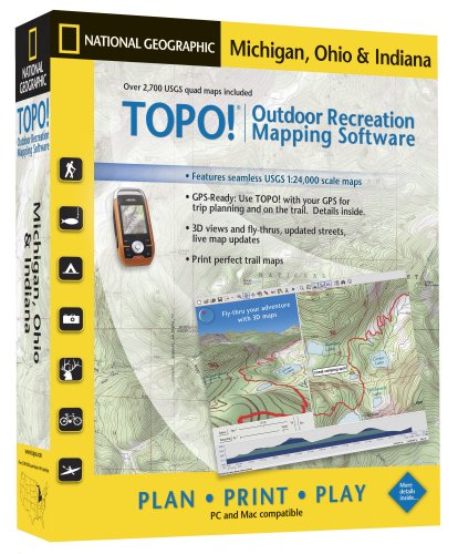 TOPO! National Geographic USGS Topographic Maps (Michigan - Ohio - and Indiana)