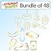 Stretchy Shapes Silly Bands Animal Bands Bracelets Bundle of 48 MY BACK PACK & HAPPY BIRTHDAY Styles
