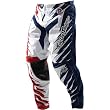 Troy Lee Designs GP Shocker Men's Motocross Motorcycle Pants w/ Free B&F Heart Sticker Bundle - Red/White/Blue