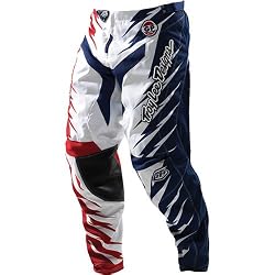 Troy Lee Designs GP Shocker Men's Motocross Motorcycle Pants - Red/White/Blue