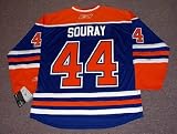SHELDON SOURAY Edmonton Oilers REEBOK RBK Premier Alternate Home NHL Hockey Jersey, 2XL
