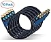 Aurum Ultra Series - Pack of 10 High Speed HDMI Cable with Ethernet 15 FT - Category 2 Certified - Supports 3D & Audio Return Channel - Full HD [Latest Version] - 15 Feet 10 Pack