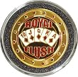 Hand painted card guard cover - Royal Flush