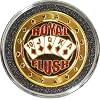 Hand Painted Poker Card Guard Protector - Royal Flush