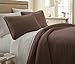 Southshore Fine Living, Inc. Full/Queen Quilt Bedding Set, Comfy Microfiber Coverlet, Queen Size Bedspread, Stain and Pet Hair Resistant Bedding, Full Size Quilt Set w/2 Shams, Chocolate Brown