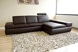 Baxton Studio Brown Leather Champagne-2 Seater-Daybed-Brown Sectional
