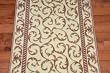 Dean Vanilla Scrollwork Carpet Rug Hallway Runner - Purchase by the Linear Foot