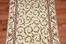 Dean Vanilla Scrollwork Carpet Rug Hallway Runner - Purchase by the Linear Foot