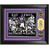 Highland Mint Baltimore Ravens Ray Lewis Dominance Photomint with Gold Coins