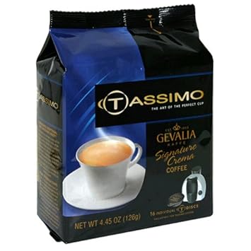 Braun 01325 Tassimo Signature Crema Coffee Pods, 16 Pack