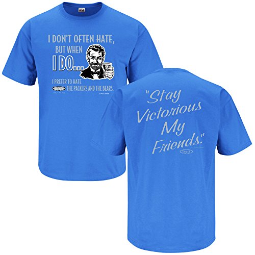 Detroit Lions Fans. Stay Victorious. I Don't Often Hate Blue T-Shirt (S-5X)