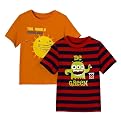 CI TB 2pk SS Tee RedNvy Strp/Orng