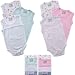 3-Pack Sleeveless Bodysuits in Pink, 9-12 months