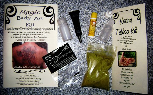  One 5ml tube of Jagua fruit tattoo gel (create 10-15 bluelack tattoos) 