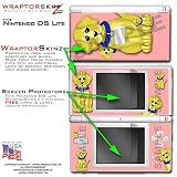 Nintendo DS Lite Puppy Dogs on Pink WraptorSkinz Skin Kit by TuneTattooz TM