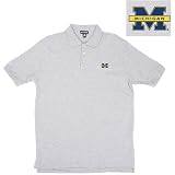 Michigan Wolverines NCAA Classic Pique Polo Shirt (Grey Heather)