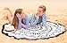 SwimZip® Round Beach Towel Black Sand Beach