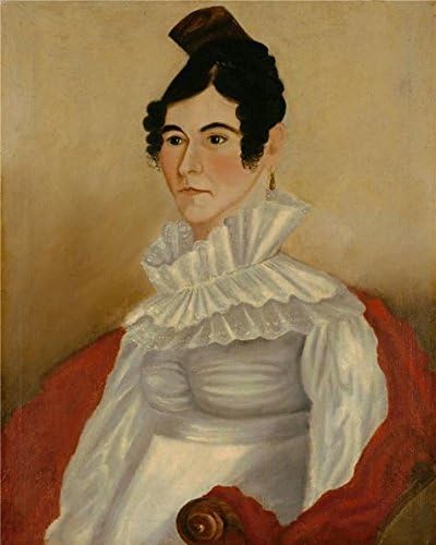 Vintastore Wood Framed Modern Wall Art Decor Nathaniel Lakeman Portrait Of Woman With Comb 1822 Print On Definition Canvas