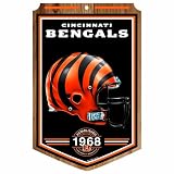 NFL Cincinnati Bengals 11-by-17 Wood Sign Traditional Look