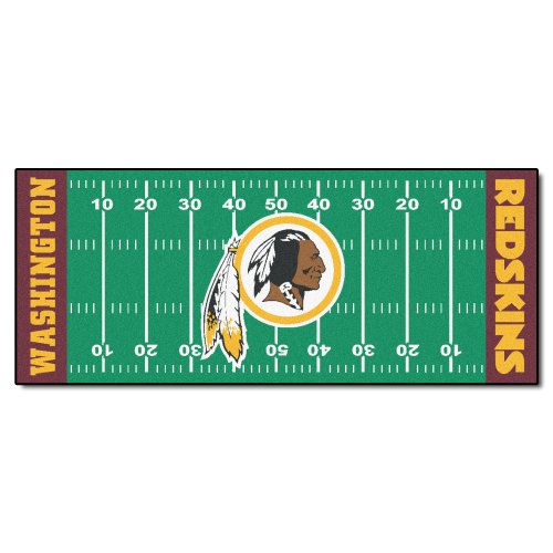 FANMATS NFL Washington Redskins Nylon Face Football Field Runner