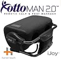 Ottoman 2.0 Calf and Foot massager - Black Microsuede FSU