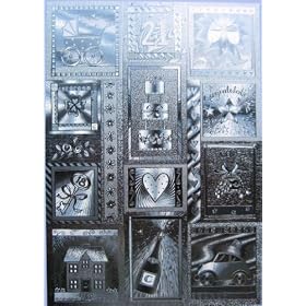 A4 Dufex silver topper sheet - mixed celebrations and occasions motifs - for card craft