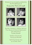 2 + 2 on Mint & Brown 1st Birthday Invitations - Set of 20