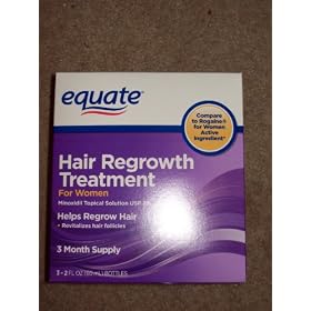 Equate - Hair Regrowth Treatment for Women with Minoxidil 2%, 3 Month Supply