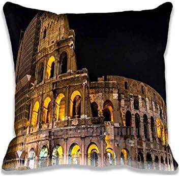 Colosseum Blend Cotton Throw Europe Italy Cushion Cover Pillow Case 16"X16"