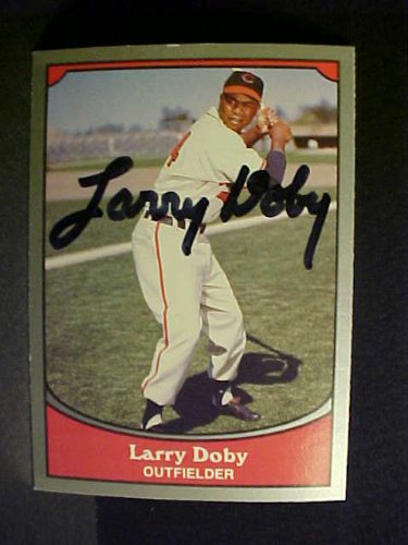 Larry Doby Cleveland Indians #20 1990 Baseball Legends Signed Baseball Card