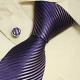 Purple striped cheap ties for men indigo birthday gifts for man fashion silk ties set 5162