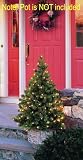 4 Pre-Lit LED Outdoor Christmas Stake Tree - Warm Clear Lights