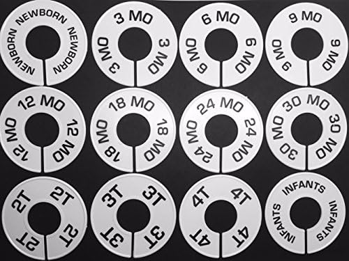 10 Pcs. Nursery Closet Dividers, Baby Clothing Size Rack Dividers