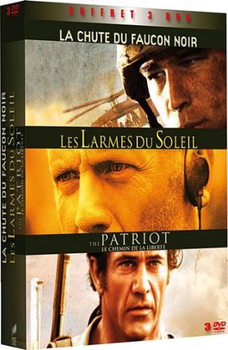 Coffret Guerre - Les larmes du soleil + The Patriot + La chute du faucon noir
